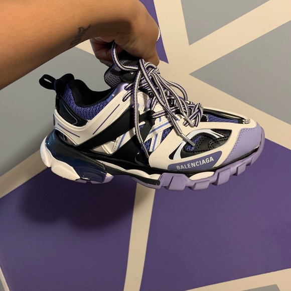 balenciaga trainers mens purple